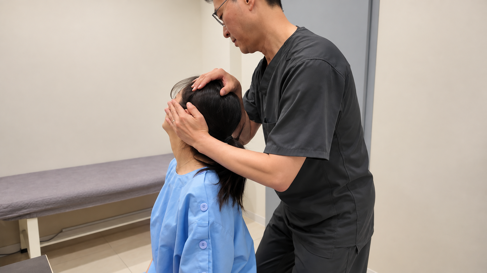 남산동 목통증과 목 두부 움직임 검사 관련 대표 이미지